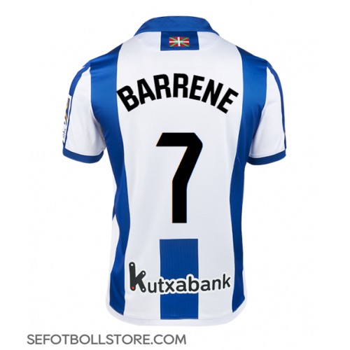 Real Sociedad Ander Barrenetxea #7 Replika Hemmatröja 2024-25 Kortärmad